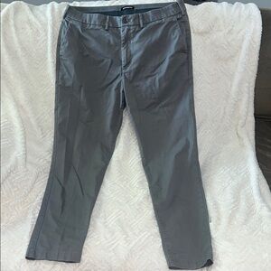 Express Men's Gray Chinos 36x32 Skinny Stretch Fit